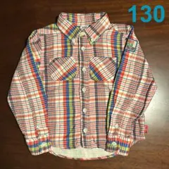 JUNK STORE チェック柄長袖シャツ 130