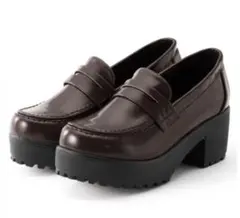 GRL 厚底ローファー ブラウン [zr675]