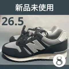 ⑧26.5 ニューバランス　メンズスニーカー　ML565NJ1 ブラック/グレーのサムネイル