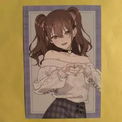 2.5次元の誘惑 橘美花莉 チェック柄コーデ ポストカード 特典