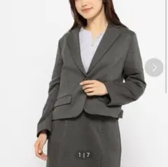 テーラードジャケット　ミッシュマッシュ　Mサイズ　グレー