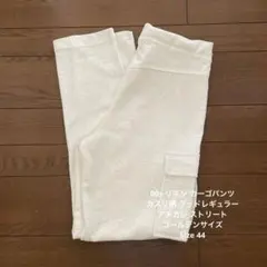 00s リネン カーゴパンツ カスリ柄 アメカジ ストリート ゴールデンサイズのサムネイル