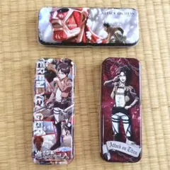 進撃の巨人 ヘイチョウ ダンチョウ 缶ケース 3個 セット