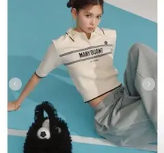 MARY QUANT × LILY BROWN ポロニットプルオーバー