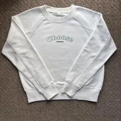 coca コカ　裏毛トレーナー スウェット　短丈　ホワイト　F