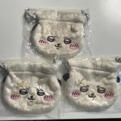 ちいかわ　おかお巾着　ラッコ×3個セット