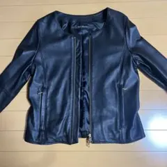 【ナノユニバース】レディース　羊革　レザージャケット　サイズS