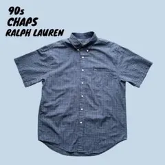 CHAPS ラルフ 90s ヴィンテージシャツ 半袖 チェック USA アメカジ
