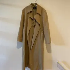 23區S 米色 開襟風衣外套 36