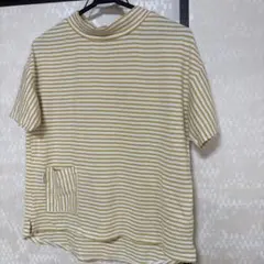 north object de petit. 半袖Tシャツ ボーダー イエローのサムネイル