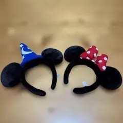 ミッキー ミニー ノーマル カチューシャ カップル ペア セット