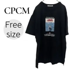 CPCM Tシャツ ( F サイズ ) Jaws グラフィック 半袖 ブラックのサムネイル