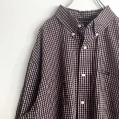 チャップス　チェック長袖シャツ　ワンポイントロゴ　2XL オーバーサイズ
