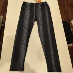 新品タグ付きネイビーストライプ柄ジョガーパンツスウェットルームウェア