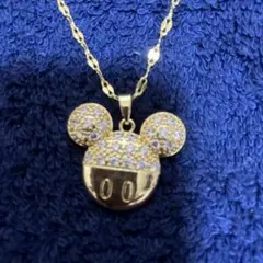 Disney・ミッキーマウスネックレスゴールド