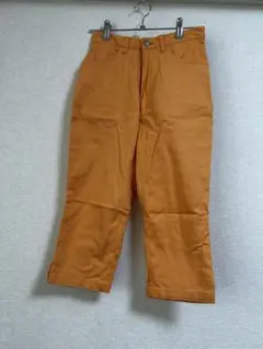 オレンジ カジュアルパンツ