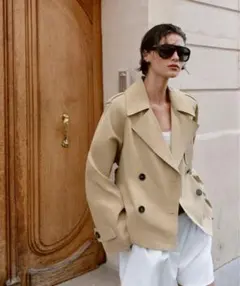 【ZARA 完売商品サイズXS ショートトレンチコート】