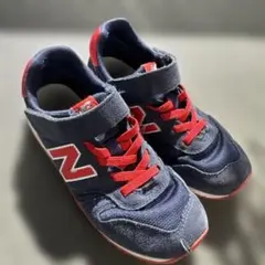 New Balance 373 キッズスニーカー ネイビー/レッド 子供 21