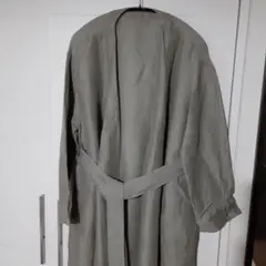 スローブイエナ　リネンノーカラーコート