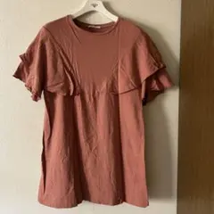 ZARA Tシャツワンピース　フリル　ロングTシャツ　サイズM ザラ