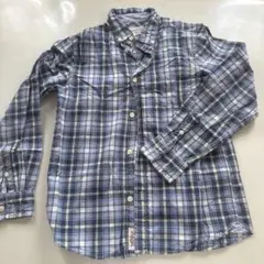 L.O.G.G. チェック柄長袖シャツ 140cm