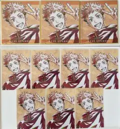 呪術廻戦　ani-art 虎杖悠仁　ミニ色紙　ブロマイド　まとめ売り