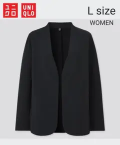 UNIQLO ユニクロ ストレッチダブルフェイスジャケット　ジャケット　黒 L