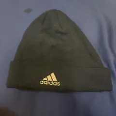 adidas ニット帽 ネイビー