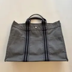 HERMES フールトゥ トートPM ブルー トロカホリゾンタル 紺 - メルカリ