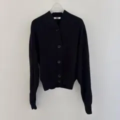 UNIQLO U ブラック カーディガン ショートLのサムネイル