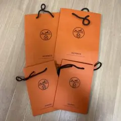 HERMES オレンジ 紙袋 4枚セット