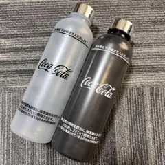 【非売品】コカコーラ　オリジナルタイムマーカー付きボトル　白・黒2本セットのサムネイル