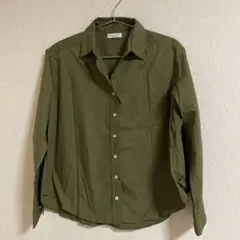 earth music&ecology オリーブ 長袖シャツ