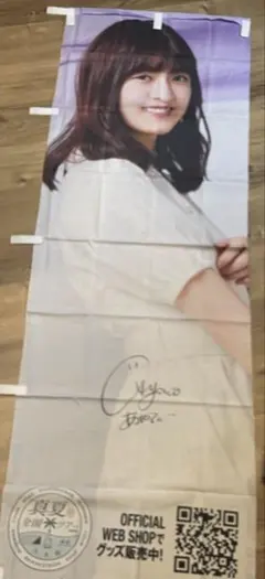 向井葉月　直筆サイン入りのぼり　乃木坂46 向井葉月 直筆サイン入りのぼり 乃木坂46 向井葉月 直筆サイン入り