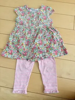 カーターズ　花柄トップス（おまけでnext babyのストライプレギンス付き）