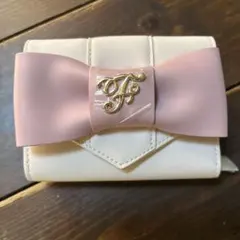 Maison de FLEUR バイカラーベルトリボンミニウォレット　箱付き