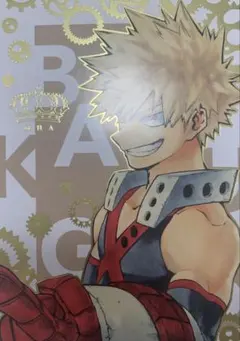 ☆ 僕のヒーローアカデミア　ヒロアカ展　箔押しポストカード　爆豪勝己③