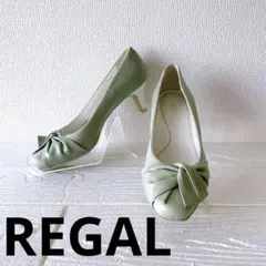 REGAL リーガル（22 1/2）パンプス プレーントゥ ソフトスクエアトゥ