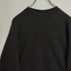 R*e様 ヘインズ スウェット トレーナー 無地スウェット ブラック 裏起毛 メ