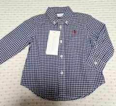 新品未使用品　Ralph Lauren 長袖　チェック柄シャツ 80cm