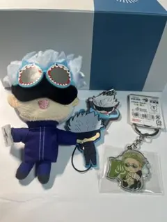 呪術廻戦　五條悟　七海健人　ぬいぐるみ　キーホルダー　ラバーストラップ