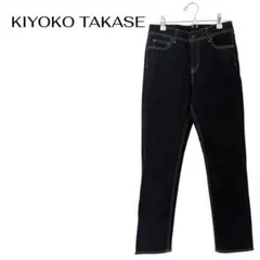 KIYOKO TAKASE　ストレートデニム　ほぼ未使用　きれいめ濃紺のサムネイル