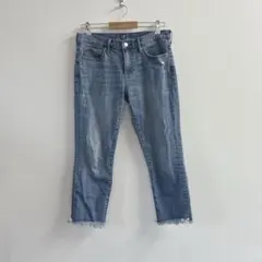 GAP ギャップ デニム ジーンズ 28インチ ダメージ加工 切りっぱなし