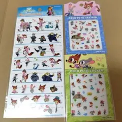 ズートピア　デコシール　ステッカー　ニック　ジュディ　ゲイリー　パウバート