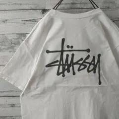 人気☆ステューシー 両面プリント ビッグロゴ ショーンフォント Tシャツ L