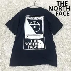 상태좋음 ザノースフェイス Tシャツ 半袖 STEEP TECK プリント