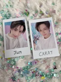 ジュン　チェキ YAKUSOKU ペンミ SEVENTEEN トレカ