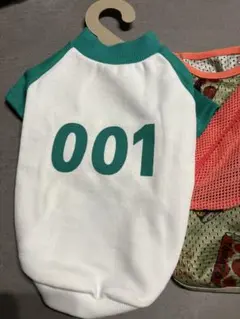 イカゲーム韓国犬用服付き3点セット