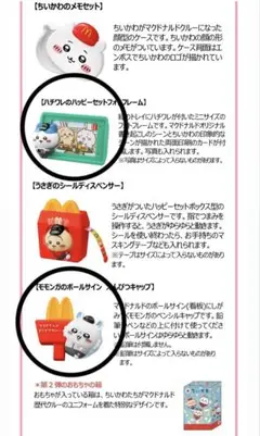 ちいかわ第2弾ハッピーセット