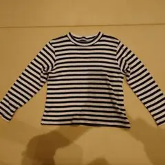 ever closet ボーダー ハイネックインナー 長袖 130